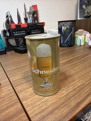 SCHNEIDER Cerveza Straight Steel Beer can from ARGENTINA (350ml) Empty !!
