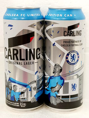 CARLING Chelsea FC Football Empty Beer Can 500ml Ukraine 2026 Bottom Open