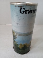 GRANGES FATOL II B Beer Can 16 oz Steel Pull Tab Scenic Set Can SWEDEN 1970s