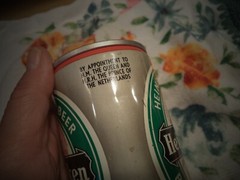 HEINEKEN ROUND EDGE STEEL 12 OZ BEER CAN BREWED IN HOLLAND DIPLOME D’HONNEUR
