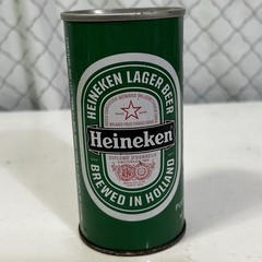 HEINEKEN Vintage Steel Lager Beer Can 10 oz Amsterdam Holland Puerto Rico