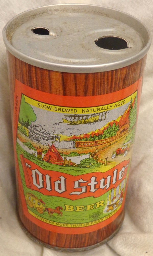 Old Style Beer Can – Canada – 12 Ounce – Button Top – Punch Top @1970’s
