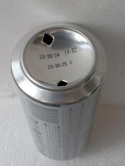Empty Beer Can OBOLON Non-Alcoholic 500 ml. Ukrainian Export 2024 Bottom open!