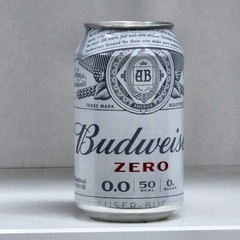 Budweiser’s Beer Can Empty. ZERO 330ml