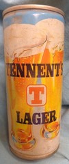 Tennent’s Lager Beer Can – Fiona- UK – Steel – 15.5 Ounce