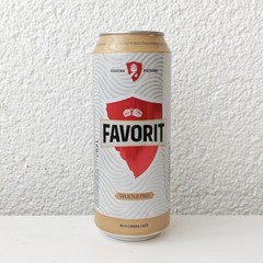 Empty 2025 Favorit Lager Beer can; 500 ml/16.9 fl oz; BOTTOM (Istria, Croatia)