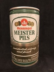 Vintage Henninger Meister Pils Beer Can Brewed in Germany WOW!!