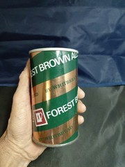 Vintage 1970s Forest Brown Beer Can Empty Can