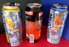 SET x 3 EMPTY BEER/DRINK CANS 500ml DESPERADOS BEER POLAND and RIO DRINK CHINA