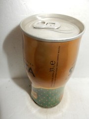 SAN MIGUEL SELECTA shaped Steel Beer can from SPAIN (33cl) Empty !