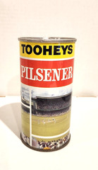 Tooheys Pilsener Beer 12.8oz pull tab beer can Cricket Stadium Sydney, Australia