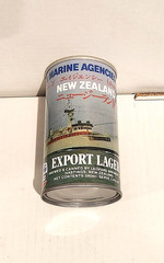 Leopard Export Lager Beer Japan Marine Agencies Ltd 340ml beer can New Zealand