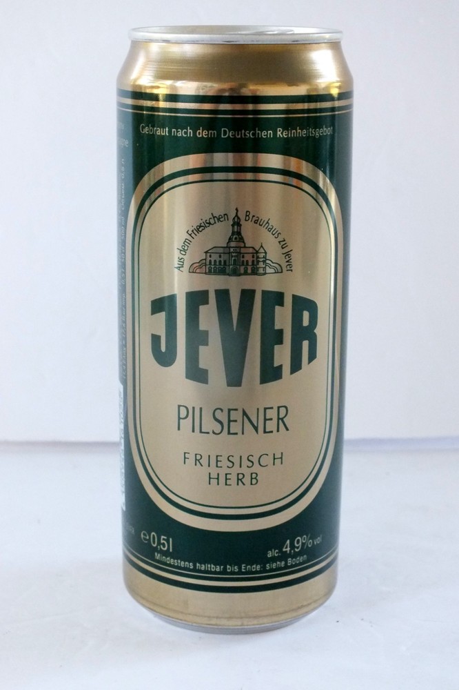 Jever Pilsner German tall beer can