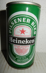 HEINEKEN Pilsener Beer Steel can from HOLLAND (34cl) Empty Beercan !!