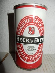BECK’S BIER Straight Steel Beer Can from SOUTH AFRICA (340ml) Empty !! 01
