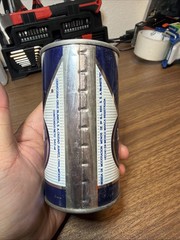 Liston Azul 12 oz. Straight Steel Beer Can (Mexico)