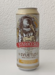 Empty 2020-B Staročeško Pale Lager Beer can; 500 ml / 16.9 fl oz (Croatia)