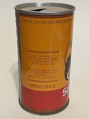 Schultheiss Malz Vollbier empty beer can, straight steel, Germany, OI on lid