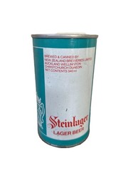 Steinlager Lager Beer Can. New Zealand. Straight Steel. 340 Ml.