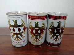 XXX TRES EQUIS 12OZ STRAIGHT STEEL BEER CANS X3 1970S MEXICO