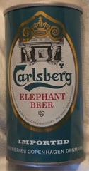 Carlsberg Elephant Beer Can – Denmark – Steel..35.5 cl – 12 Ounces @Early 1970’s