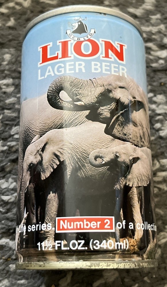LION LAGER #2 ELEPHANT OHLSSONS CAPE BREWERY SOUTH AFRICA