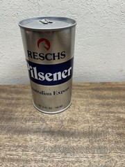 Vintage Reschs Pilsener Australian Export Beer Can ~1pt 9 Oz~ Straight Steel