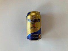 Empty beer Can Suntory Premium Malt’s Japanese brewery from JP