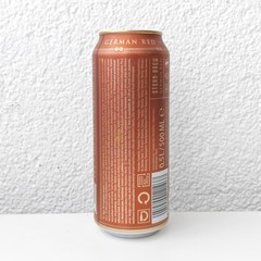 Empty Steam Brew German Red Beer can; 500 ml/16.9 fl oz; BOTTOM (Germany)