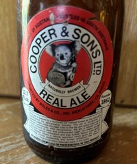 Cooper & Sons Ltd. Naturally Brewed Real Ale Koala Label South Australia