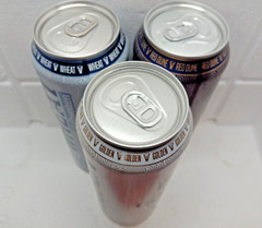 Empty Beer Can VIENAS Premium 568ml Lithuania 2024 Bottom Open 3 pcs Set