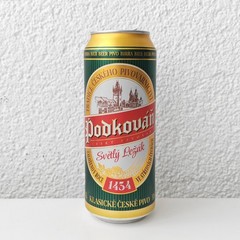 Empty 2025 Podkováň Lager Beer can; 500 ml/16.9 fl oz; TOP (Czech Republic)