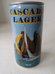 CASCADE LAGER Beer Can 375ml Steel Stay Tab Tasmanian Breweries AUSTRALIA 1984