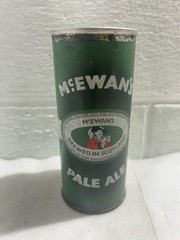 McEwan’s Pale Ale Beer Can, Scotland, Steel, 15.5 Ounce 1970’s