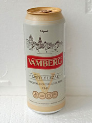 VAMBERG Empty Beer Can 500ml Czech Republic 2024 Bottom Open Collectible