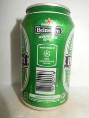 HEINEKEN Champions League Beer can from HOLLAND for HONG KONG (33cl) Empty !