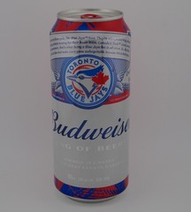 Budweiser, Labatt Brewing Co., Canada, Toronto Blue Jays, Empty 473mL Beer Can