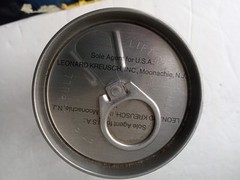 HOLSTEN LAGER Beer Can 11 oz. Steel Pull Tab HAMBURG Germany AGENT STAMP