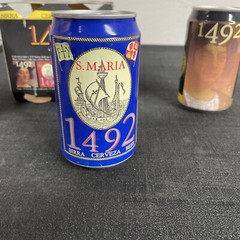 1492 Set of 4 Beer Cans Christopher Columbus Birra Cerveza Italy 1993 Empty