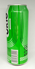 Empty Beer Can UKIE Lounge Lime & Mint 500 ml. Ukraine 2023 Bottom open! 🇺🇦