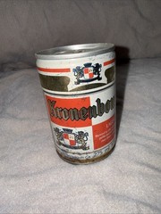 1970’s Kronenbourg Brew-Biere Hatt 🍺-Strasbourg, 9 2/3 oz-Steel Beer Can