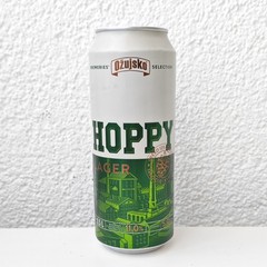 Empty 2019 Ožujsko Hoppy Lager Beer can; 500 ml/16.9 fl oz; TOP opened (Croatia)