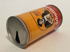 Schultheiss Malz Vollbier empty beer can, straight steel, Germany, OI on lid
