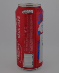 Budweiser, Labatt Brewing Co., Canada, Toronto Blue Jays, Empty 473mL Beer Can