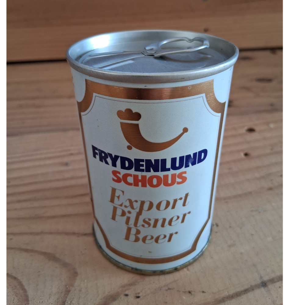 Frydenlund Schous Export Pilsner Beer Can Collectible International Pull Tab
