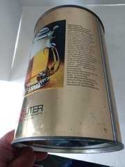 Warsteiner Pilsner 3.8L Liter Gallon Beer Can Steel Party Barrel GERMANY 1970s