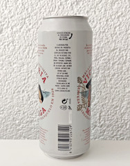 Empty 2023 Victoria Malaga Beer can; 500 ml/ 16.9 fl oz; BOTTOM (Spain)