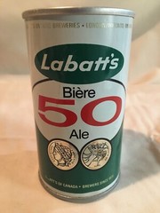 Vintage Labatts 50 Biere Ale Straight Side Can Union Made in Canada 12oz NEAT!