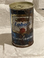 Rare LABATT Pilsner Blue Empty 12oz Beer Can – Steel Pull Tab Intact Wide Seam