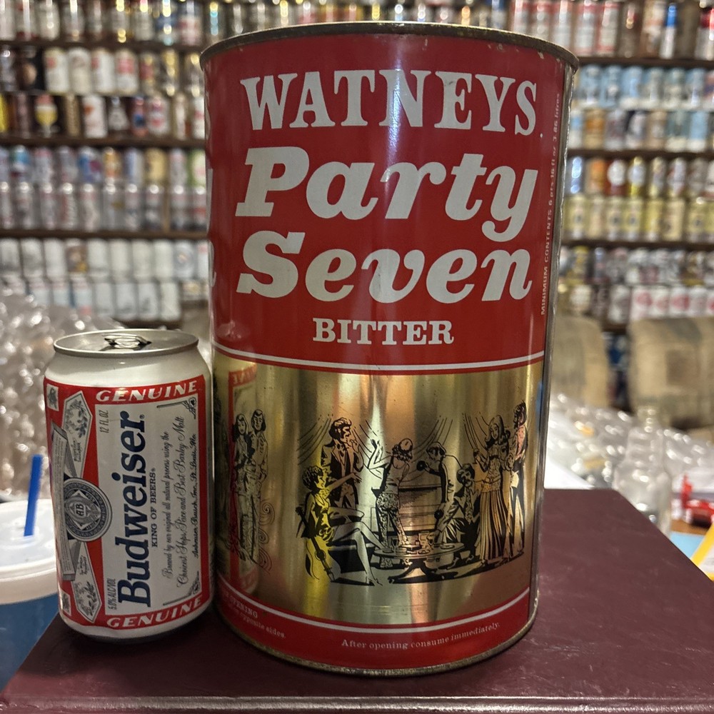 Watneys Party Seven 3.86 Liters 6 Pints 16 Fl Oz Very Nice Condition Beer Can
